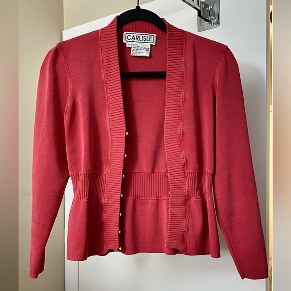 Vintage Carlisle Silk Blend Cardigan Sweater Size Small - Picture 2 of 8